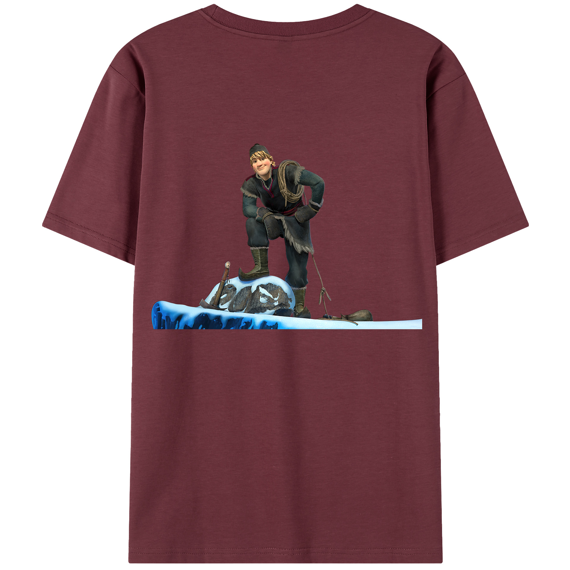 （画像用） アナと雪の女王 アンナ エルサ Frozen Anna Elsa 綿100％半袖Tシャツ（背面プリント）